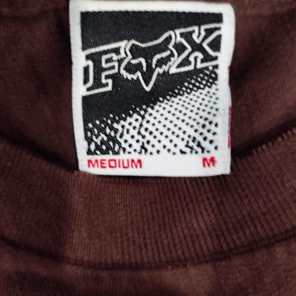 Fox Rider Co. short sleeve graphic T-shirt brown men's size M y2k nwot - Picture 4 of 4